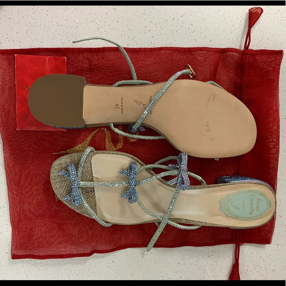 Brand New René Caovilla block heel sandals - Picture 3 of 3